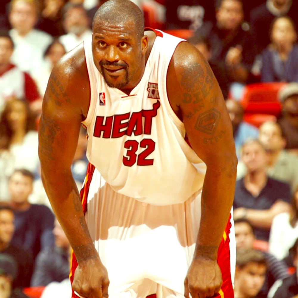 Retired #32 HOF Shaq  O’Neal Miami Heat Jersey